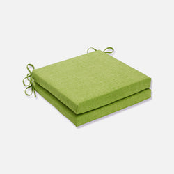 Outdoor/Indoor Baja Linen Lime Squared Corners Seat Cushion 20x20x3 (Set of 2)