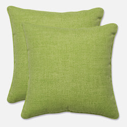 Outdoor/Indoor Baja Linen Lime 16.5-inch Throw Pillow (Set of 2)