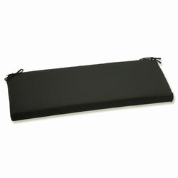 Outdoor/Indoor Fortress Canvas Black Bench Cushion