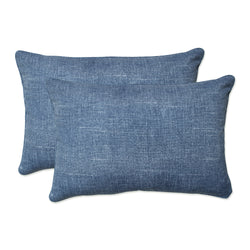 Outdoor/Indoor Tory Denim Over-sized Rectangular Throw Pillow (Set of 2)