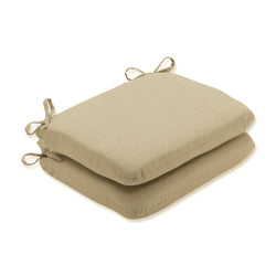 Outdoor/Indoor Rave Driftwood Rounded Corners Seat Cushion (Set of 2)