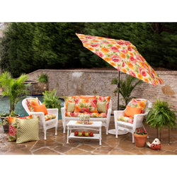 Outdoor/Indoor Sundeck Orange 16.5-inch Throw Pillow (Set of 2)