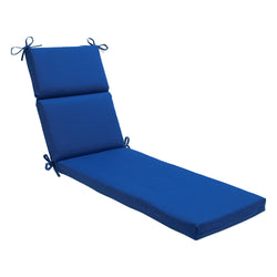 Outdoor/Indoor Fresco Blue Chaise Lounge Cushion