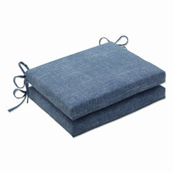 Outdoor/Indoor Tory Denim Squared Corners Seat Cushion (Set of 2)