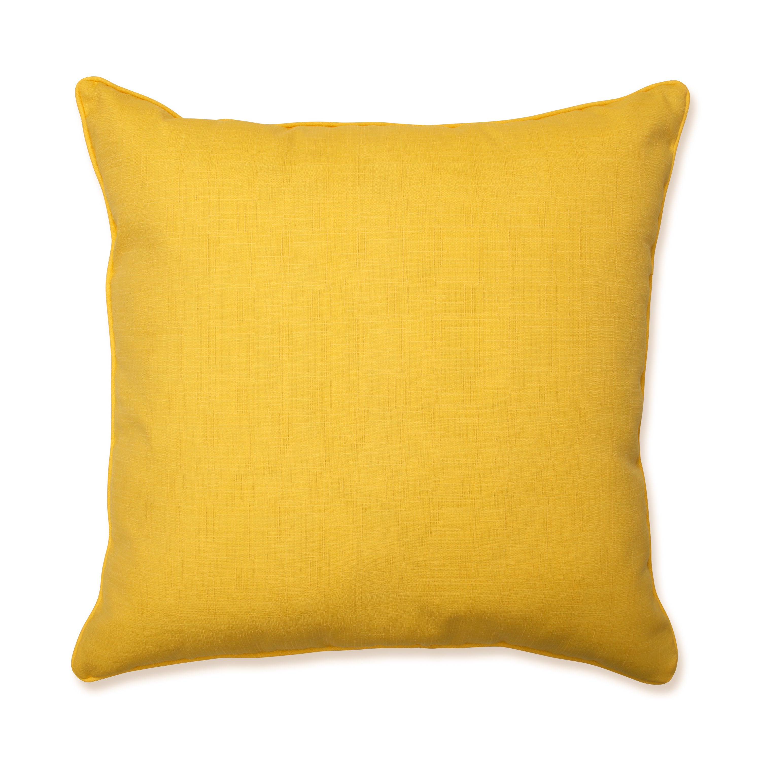 Outdoor/Indoor Fresco Solids Yellow 25inch Floor Pillow Pillow Perfect