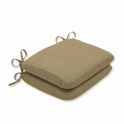 Outdoor/Indoor Monti Chino Rounded Corners Seat Cushion (Set of 2)