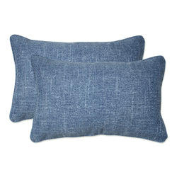 Outdoor/Indoor Tory Denim Rectangular Throw Pillow (Set of 2)