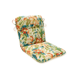 Outdoor/Indoor Botanical Glow Tiger Lily Rounded Corners Chair Cushion