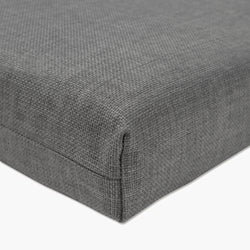 Outdoor/Indoor Rave Graphite Squared Corners Seat Cushion (Set of 2)