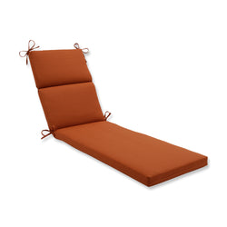Outdoor/Indoor Solid Cinnabar Chaise Lounge Cushion