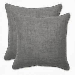 Outdoor/Indoor Rave Graphite 16.5-inch Throw Pillow (Set of 2)