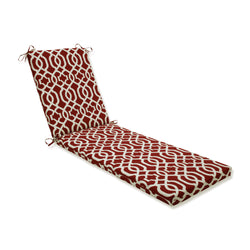 Outdoor/Indoor New Geo Red Chaise Lounge Cushion 80x23x3