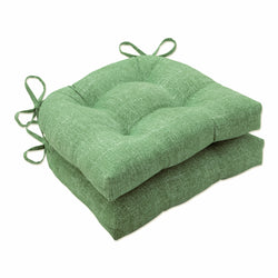 Outdoor/Indoor Tory Palm Deluxe Tufted Chairpad (Set of 2)