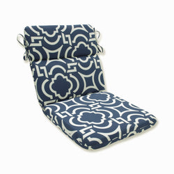 Outdoor/Indoor Carmody Navy Rounded Corners Chair Cushion