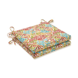 Outdoor/Indoor Corinthian Dapple Squared Corners Seat Cushion 20x20x3 (Set of 2)