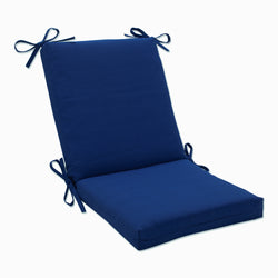 Outdoor/Indoor Fresco Blue Squared Corners Chair Cushion