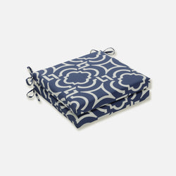 Outdoor/Indoor Carmody Navy Squared Corners Seat Cushion 20x20x3 (Set of 2)