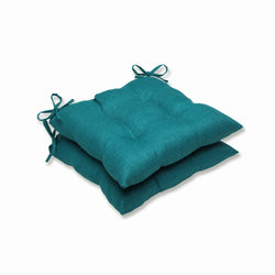 Outdoor/Indoor Rave Teal Tufted Seat Cushions