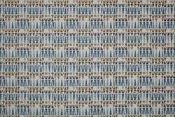 Blue Sky Blue/Gold/Gray Fabric