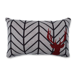 Christmas Herringbone Buck 11.5X18.5-Inch Rectangular Throw Pillow
