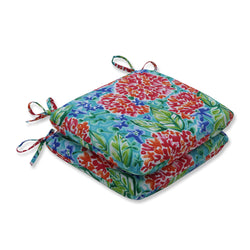 Garden Blooms Multi Rounded Corners Seat Cushion (Set Of 2)
