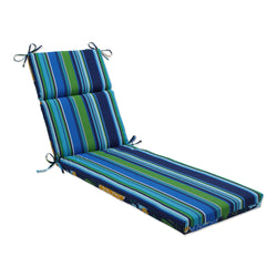 Spring Bling Blue\Sea Island Stripe Blue Chaise Lounge Cushion
