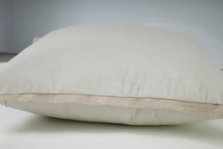 Indoor Velvet Flange Ivory 18-inch Throw Pillow