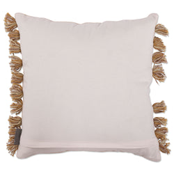 Indoor Abstract Circles Yellow 18-inch Throw Pillow