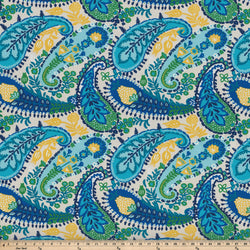 Amalia Paisley Blue Fabric