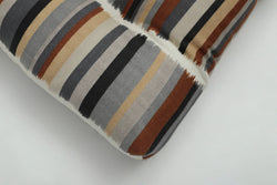 Solar Stripe Ebony Reversible Chair Pad (Set of 2)