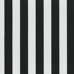 Cabana Stripe Black Wicker Loveseat Cushion