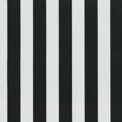 Cabana Stripe Black Squared Corners Chair Cushion