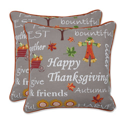 Autumn Harvest Haystack 16.5-inch Throw Pillow (Set of 2)