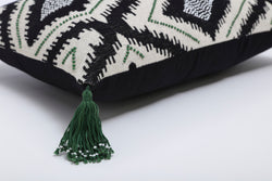 Zambia Green Rectangular Throw Pillow