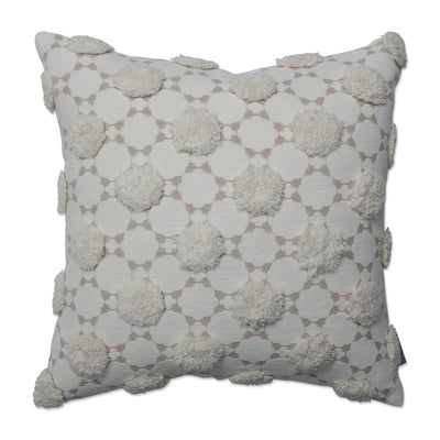 Monsoon Ivory Off White 19-inch Throw Pillow