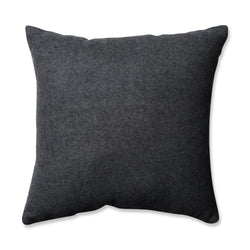 Tribal Sampler Felt Dark Melange Grey 16.5-Inch Throw Pillow