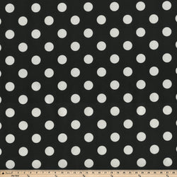 Polka Dot Black Fabric