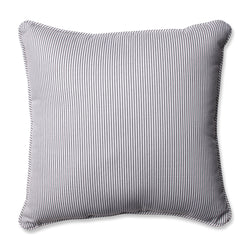 Oxford Charcoal 18-Inch Throw Pillow