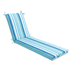 Dina Seaside Blue Chaise Lounge Cushion 80x23x3