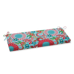Sophia Turquoise/Coral Bench Cushion