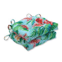 Tropical Paradise Reversible Chair Pad (Set Of 2)