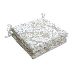 Delray Natural Squared Corners Seat Cushion 20X20X3 (Set Of 2)