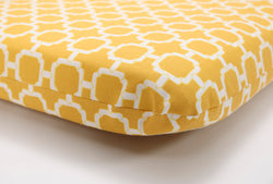 Hockley Yellow Rounded Corners Seat Cushion (Set Of 2)