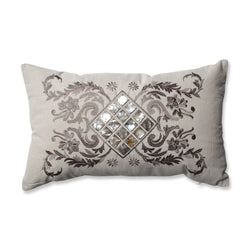 Mother of Pearl Sand Rectangular Throw Pillow