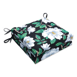 Magnolia Black Squared Corners Seat Cushion 20X20X3 (Set Of 2)