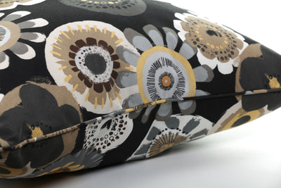 Crosby Ebony Rectangle Throw Pillow (Set Of 2)