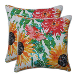 Sunflowers Sunburst 18.5-Inch Throw Pillow (Set Of 2)