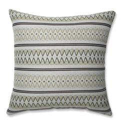 Zig Zag Avocado Green 18-Inch Throw Pillow