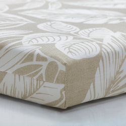 Delray Natural Squared Corners Seat Cushion 20X20X3 (Set Of 2)