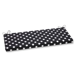 Polka Dot Black Bench Cushion